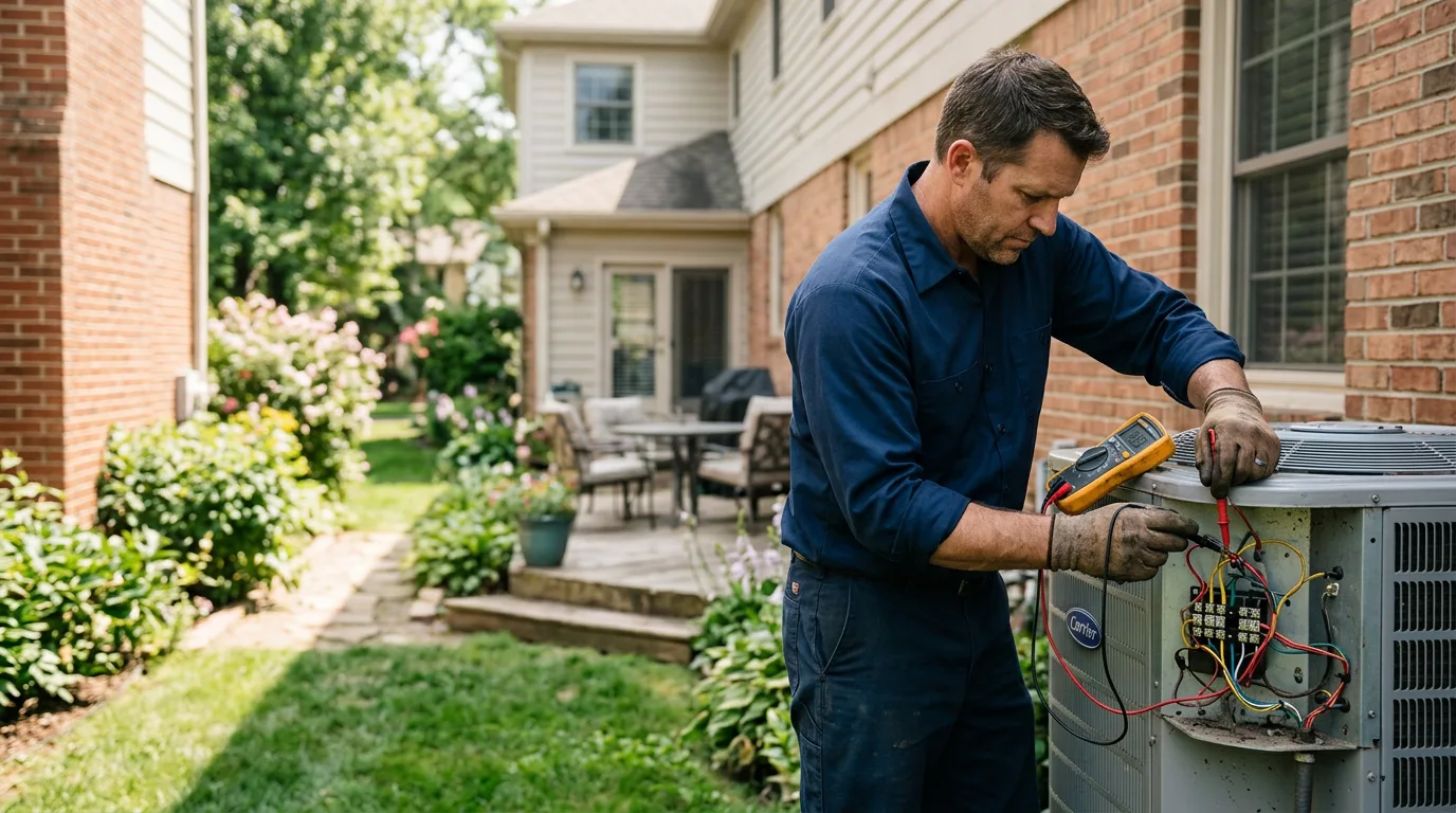 HVAC technician working near Bensalem, PA